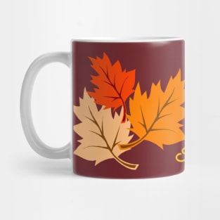 Fall's Artistry: A Symphony of Autumn Leaves and Colors Mug